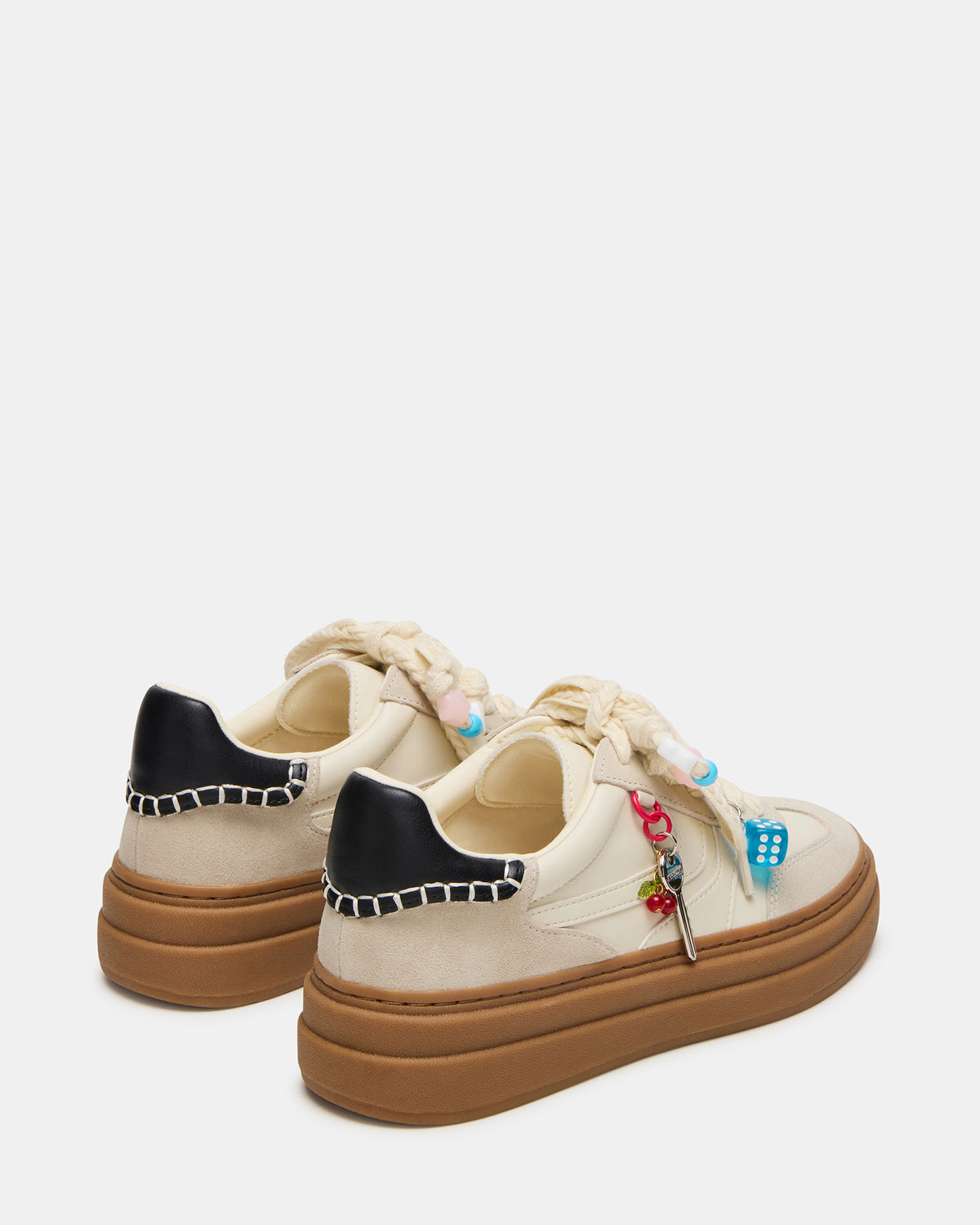 DODGE CHARM Bone Multi Low-Top Platform Women's Sneaker | Steve Madden