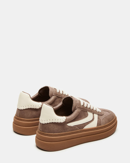 DODGE Espresso Low-Top Platform Women's Sneaker | Steve Madden