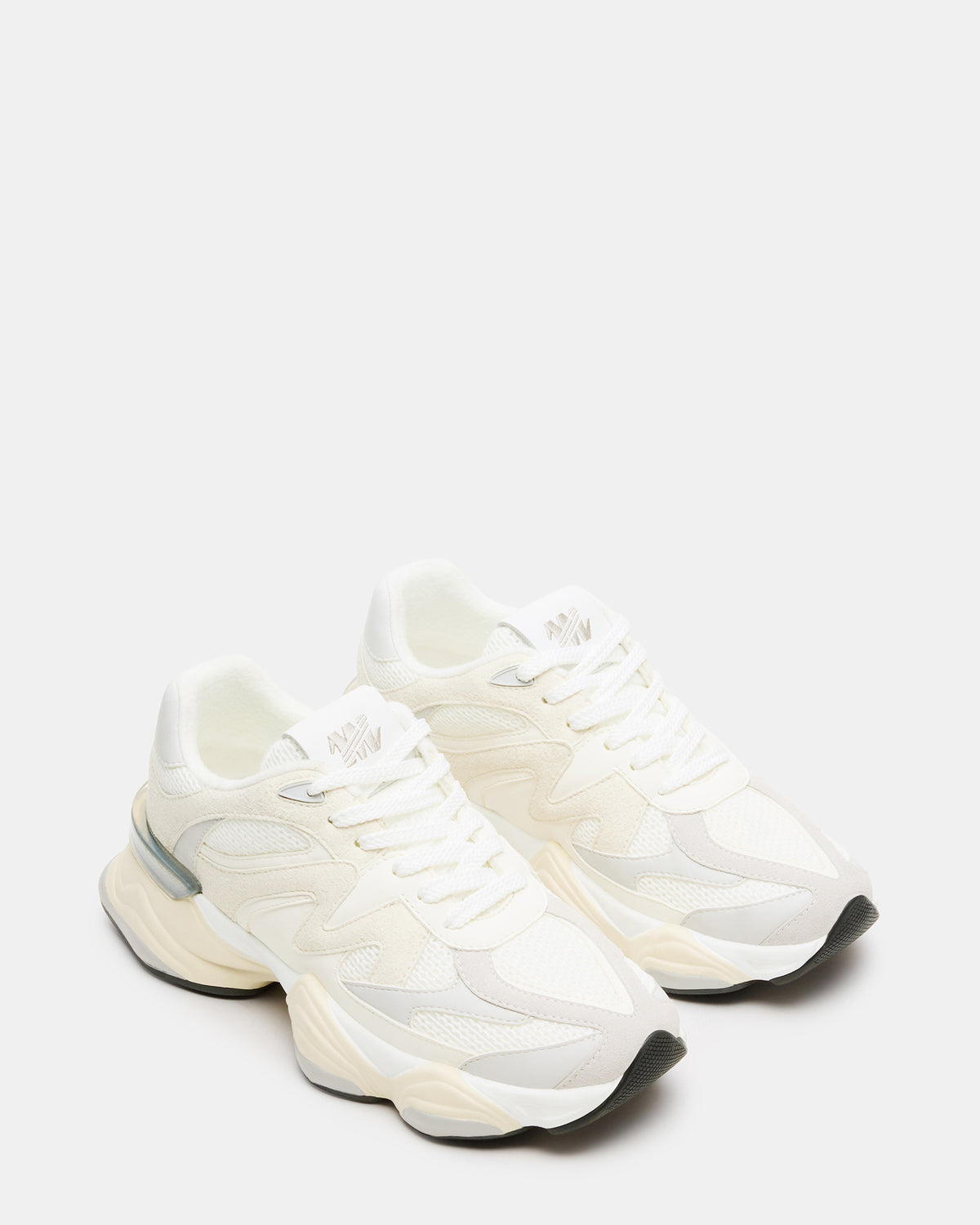SEBI White Multi Low-Top Lace-Up Women's Sneaker | Steve Madden