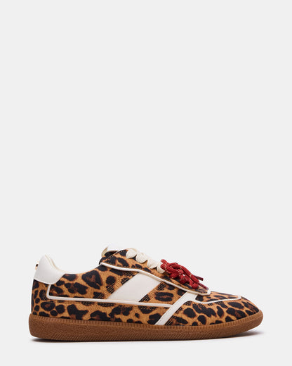 SPORTY Leopard Low-Top Lace-Up Women's Sneaker | Steve Madden