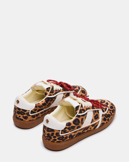 SPORTY Leopard Low-Top Lace-Up Women's Sneaker | Steve Madden