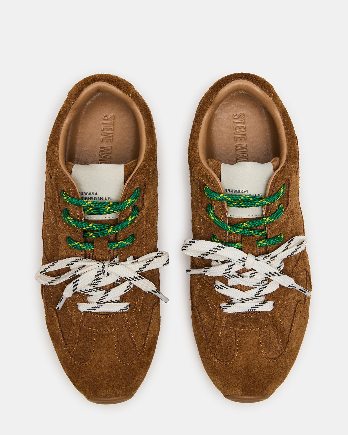 AZIEL Camel Suede Low-Top Lace-Up Women's Sneakers | Steve Madden