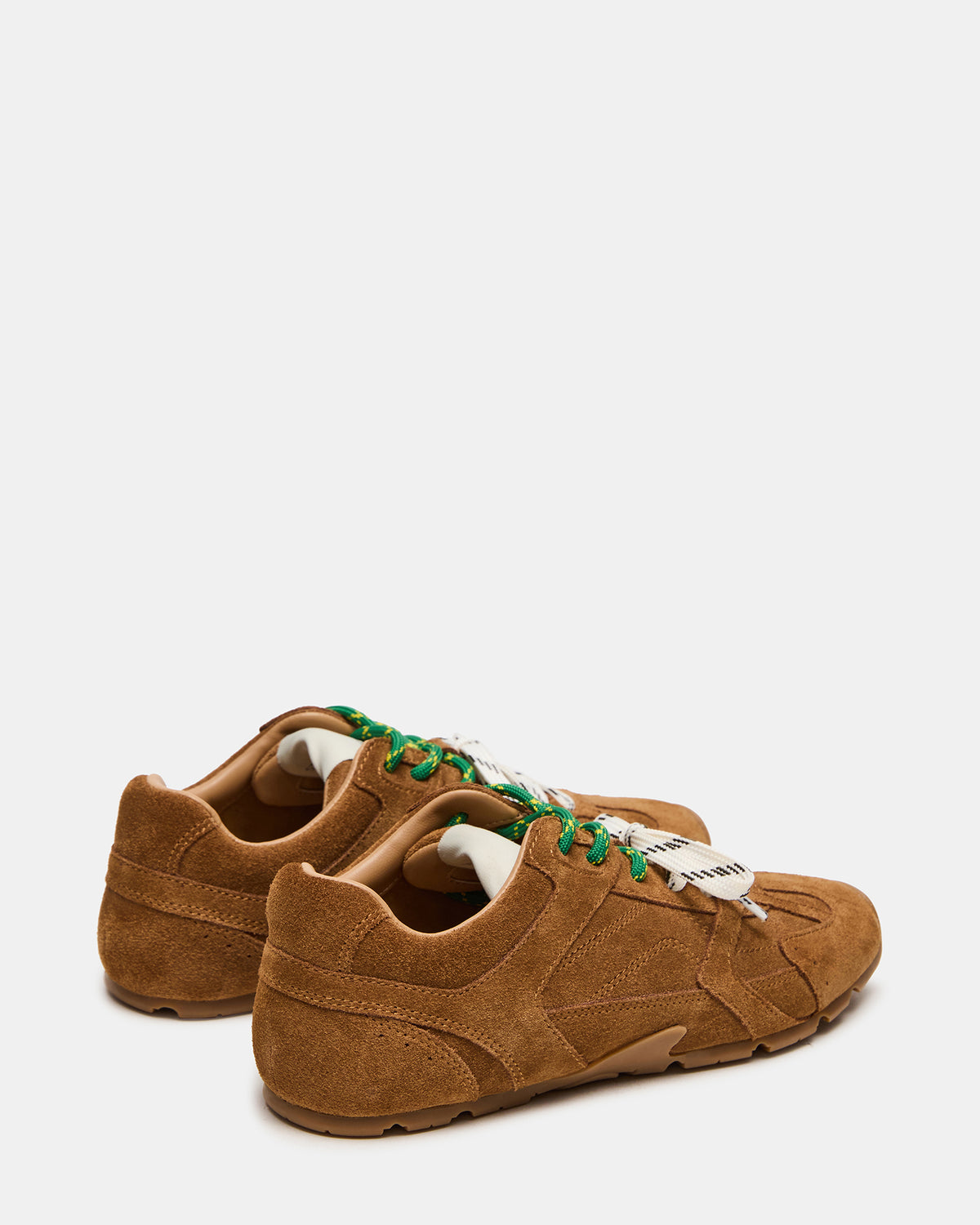 AZIEL Camel Suede Low-Top Lace-Up Women's Sneakers | Steve Madden
