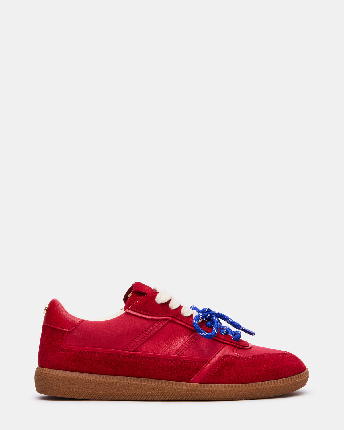 SPORTY Red Low-Top Lace-Up Women's Sneaker | Steve Madden