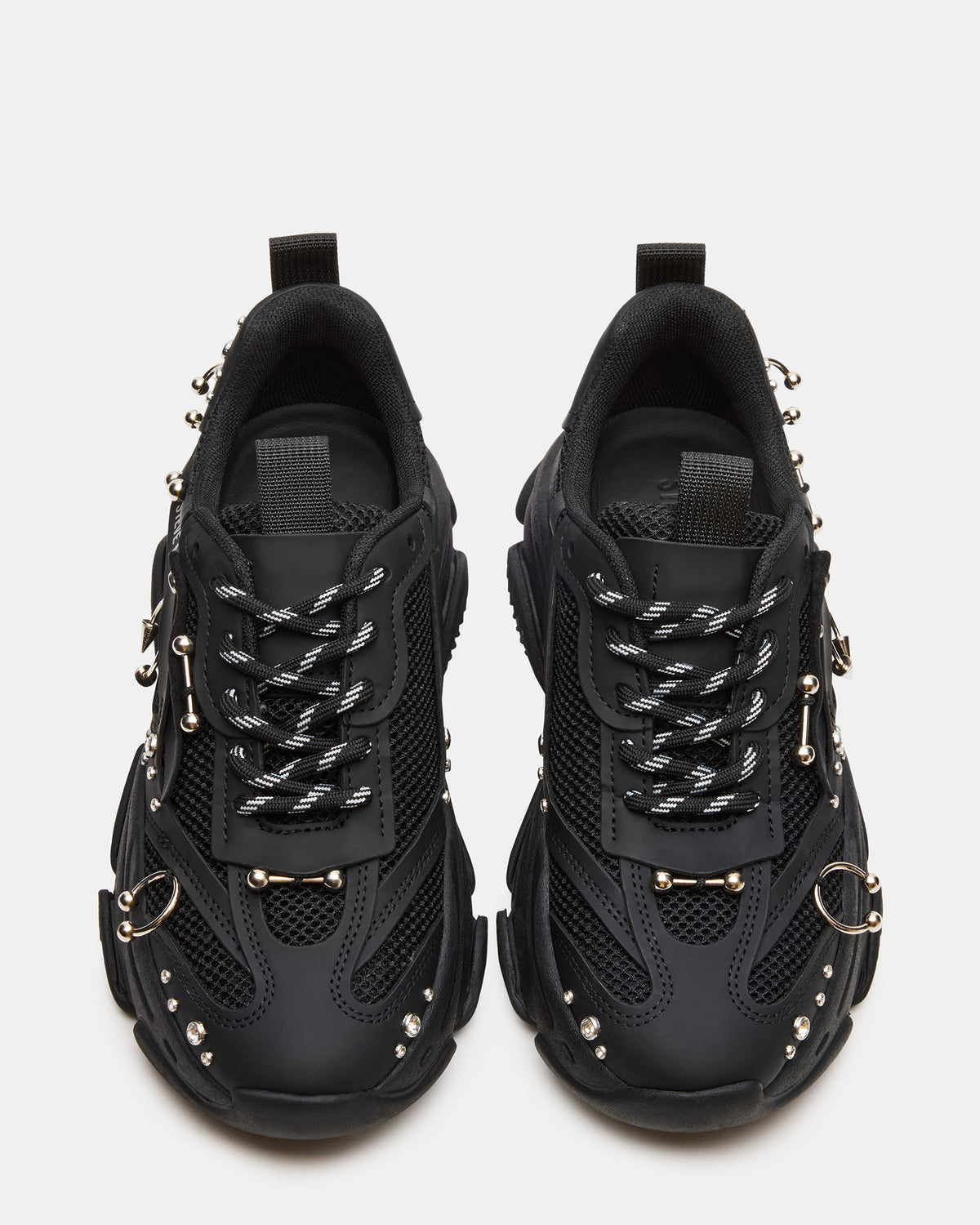 POSSESSION Piercing Black Platform Lace-Up Women's Sneaker | Steve Madden