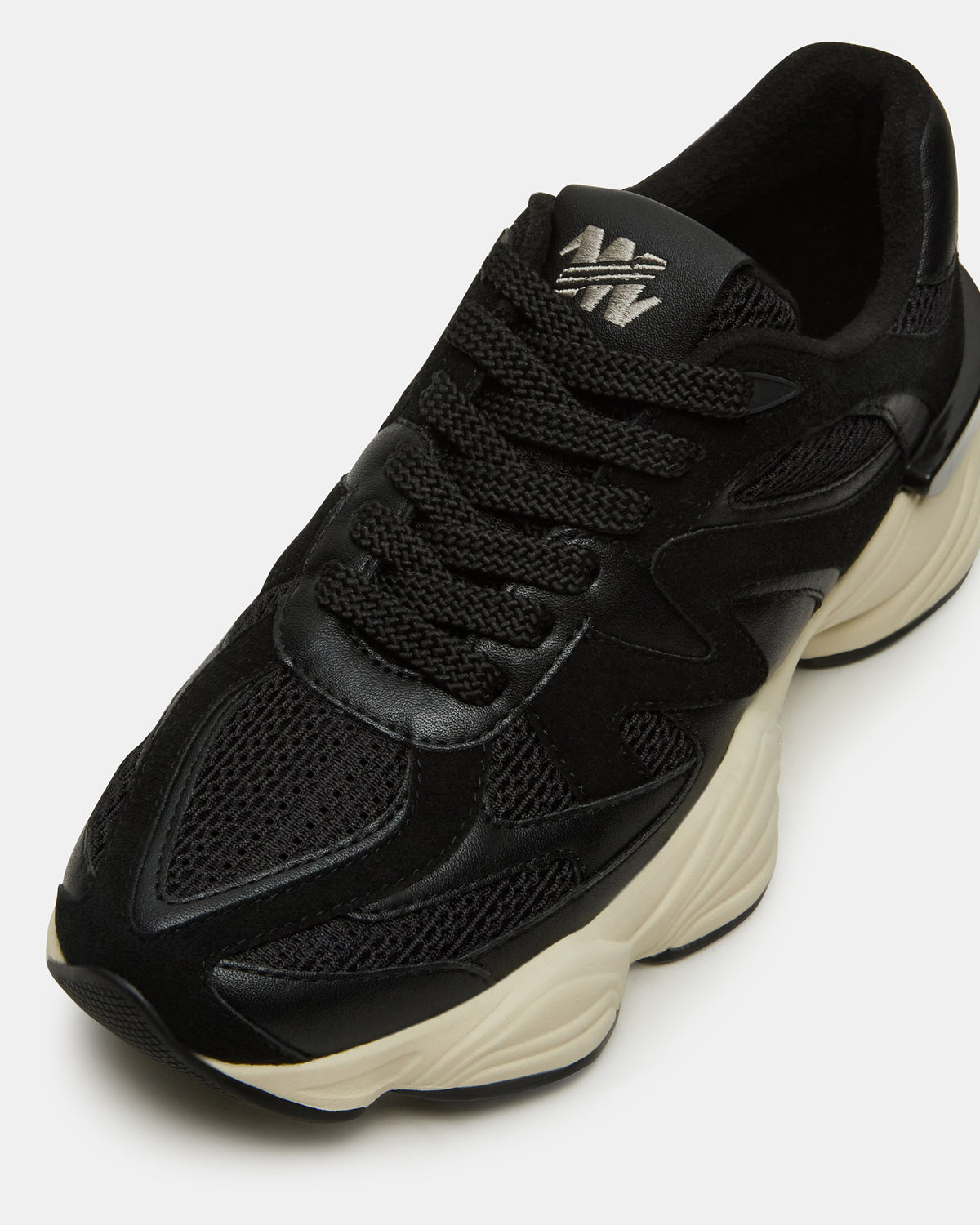SEBI Black Low-Top Lace-Up Women's Sneaker | Steve Madden