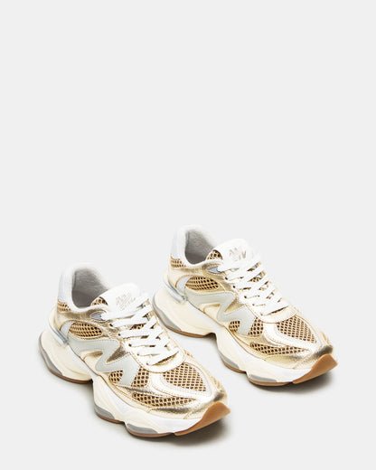 SEBI Gold Multi Low-Top Lace-Up Women's Sneaker | Steve Madden