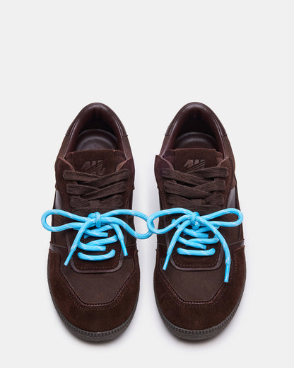 SPORTY Brown Low-Top Lace-Up Women's Sneaker | Steve Madden
