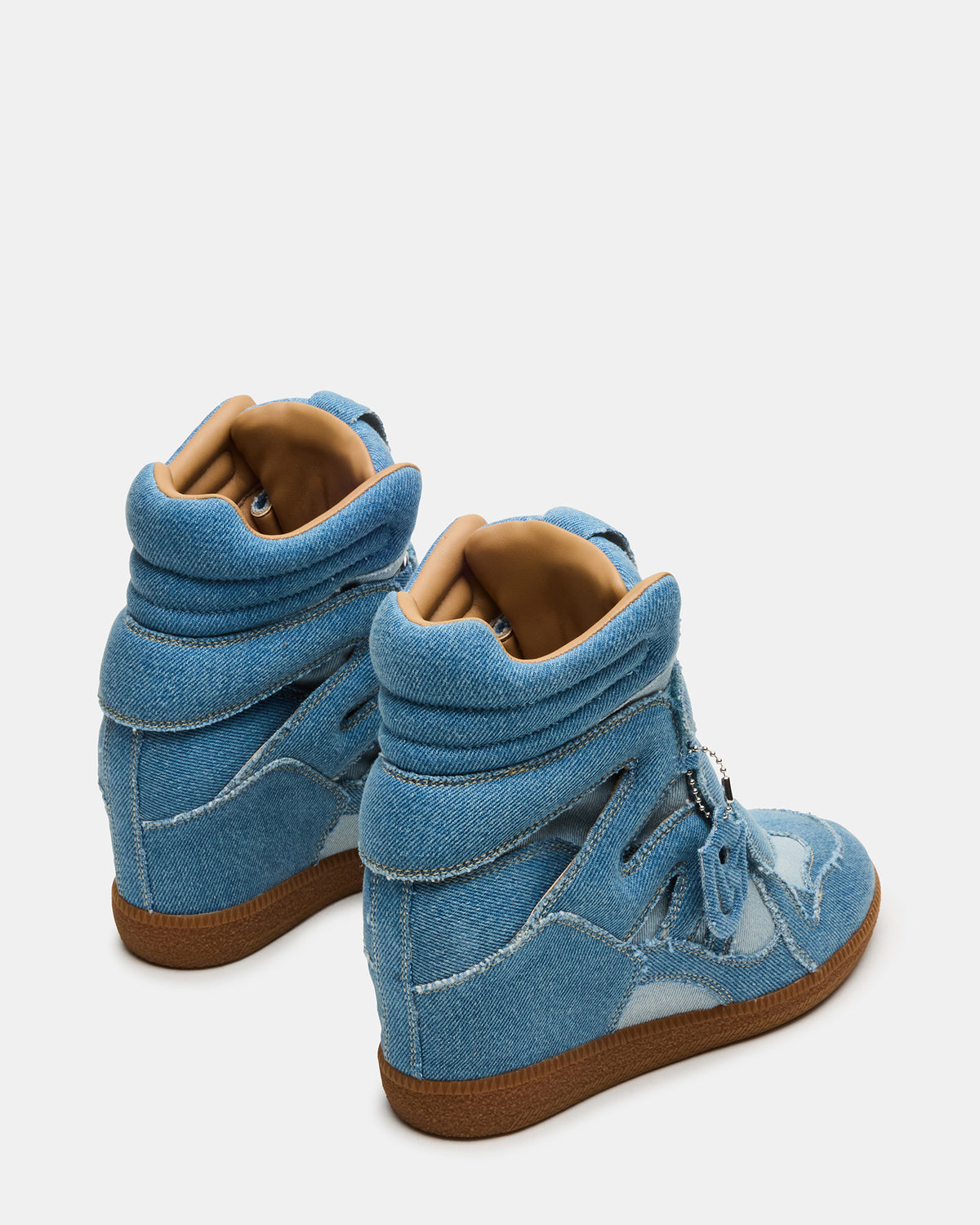 MAVIS Denim Multi High-Top Velcro Women's Sneaker | Steve Madden