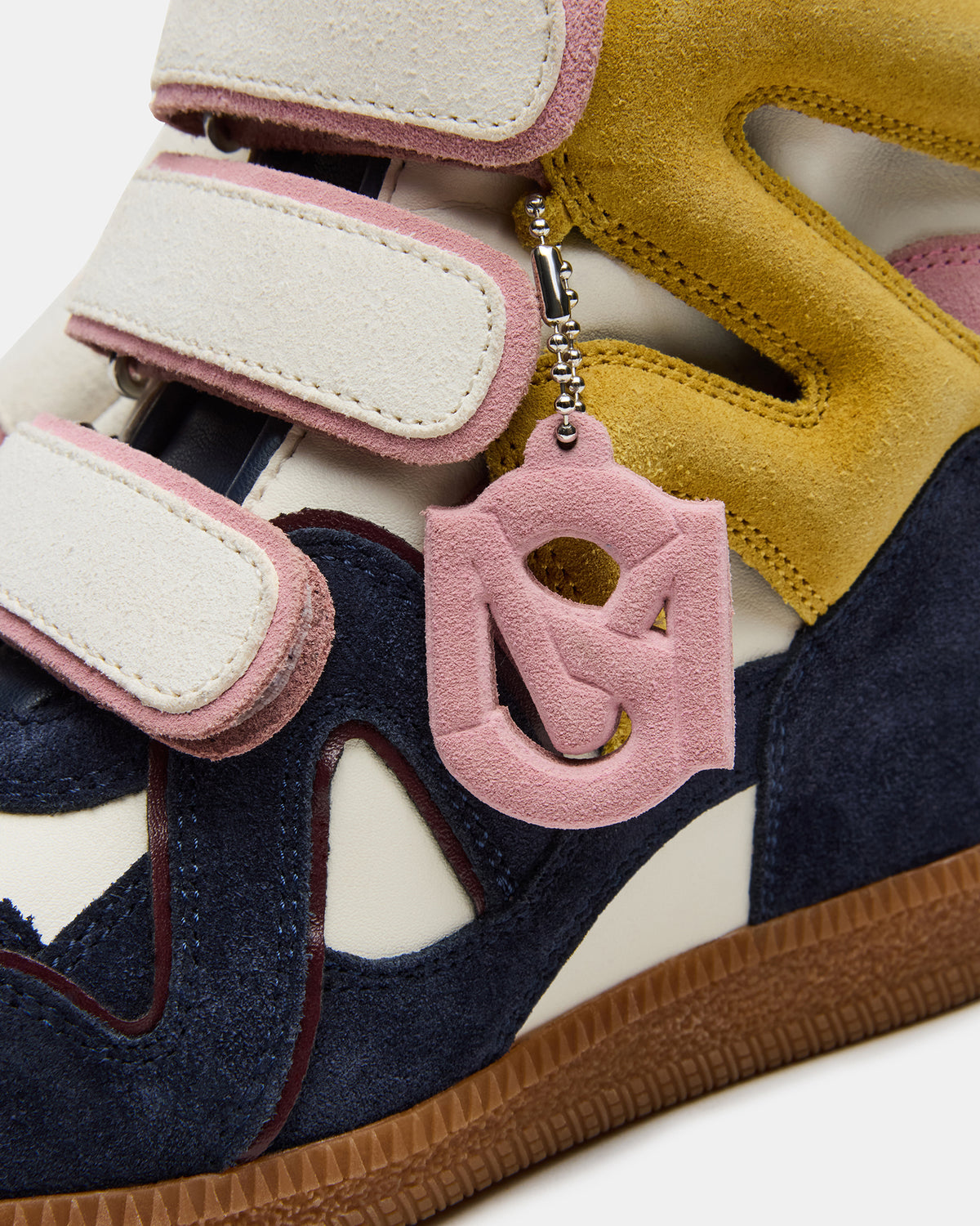 MAVIS Navy Suede High-Top Velcro Women's Sneaker | Steve Madden