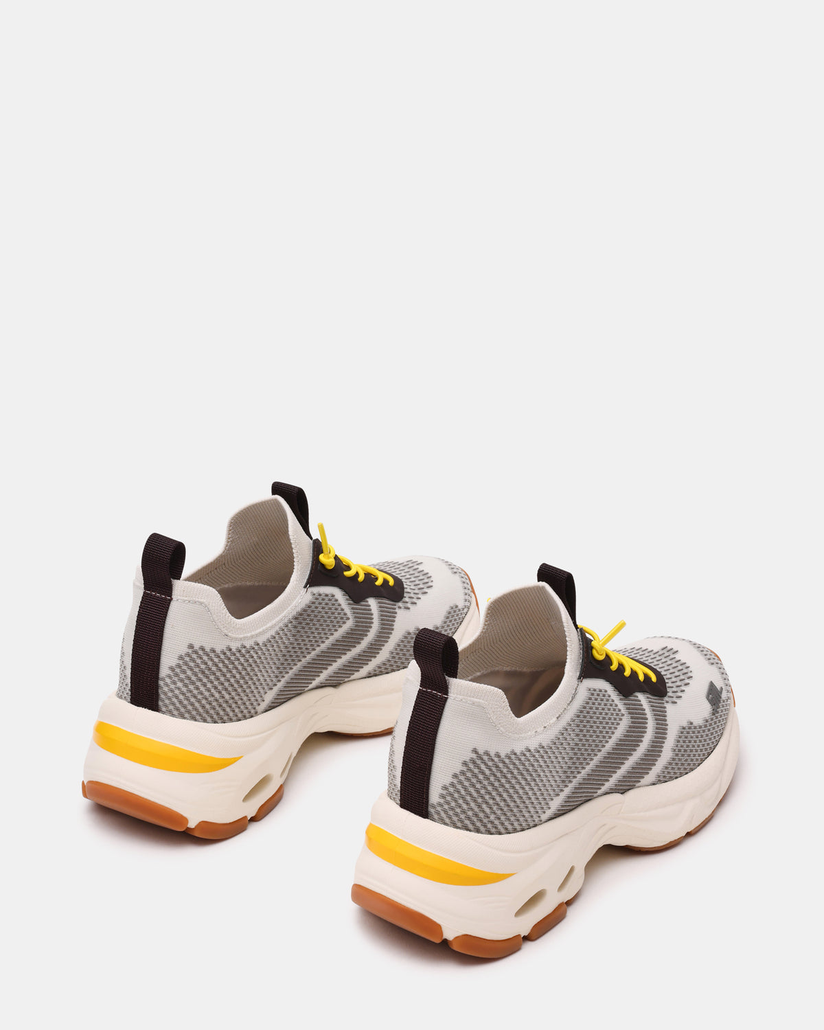 SWOOP Grey Multi Lace-Up Low-Top Platform Athletic Women's Sneaker | Steve Madden