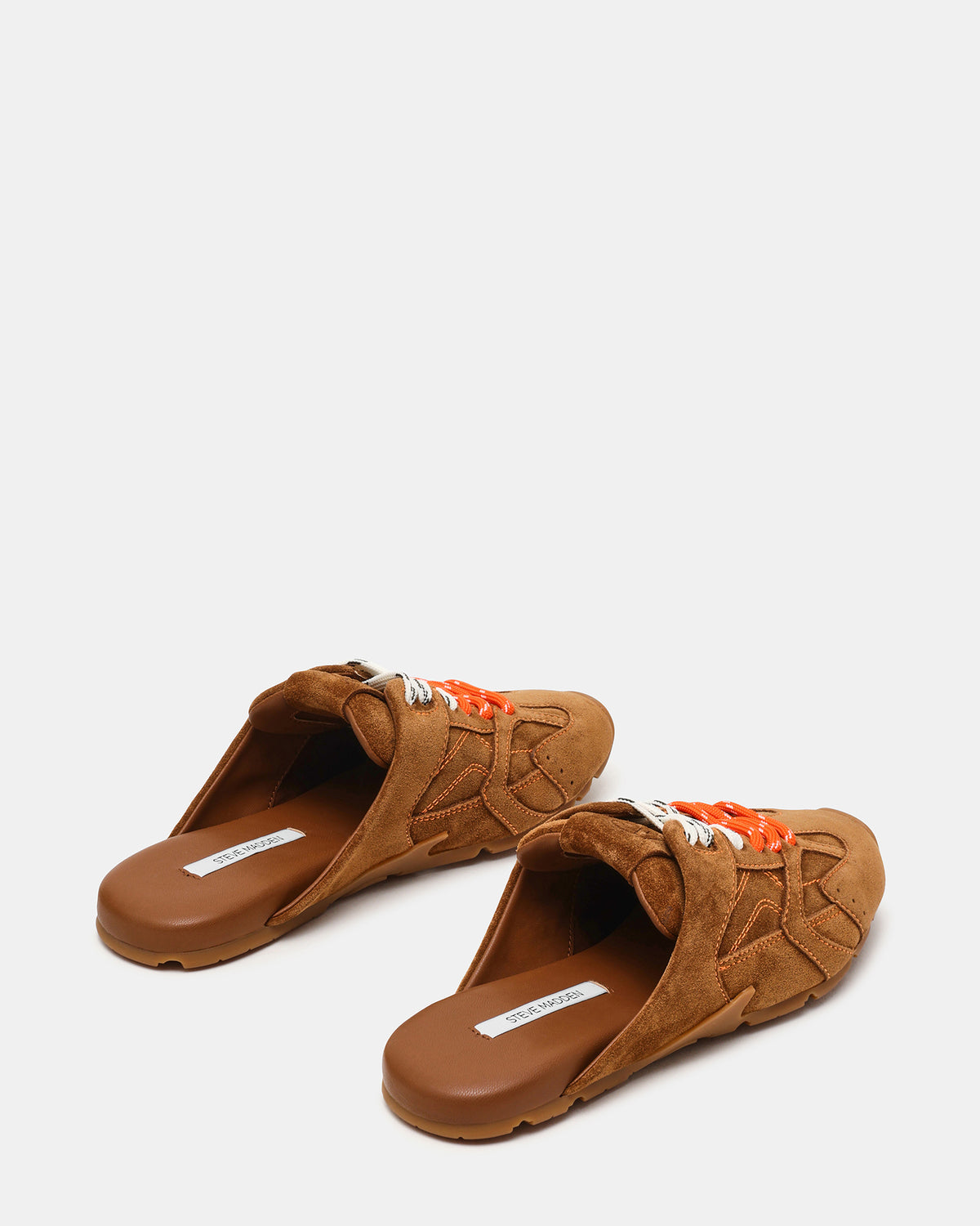 AZIEL MULE Chestnut Suede Low-Top Lace-Up Slip-On Women's Sneaker | Steve Madden