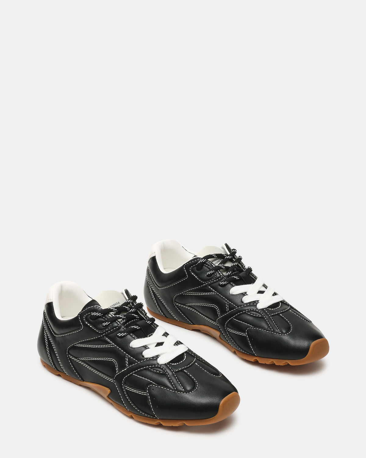 AZIEL Black Low-Top Lace-Up Women's Sneakers | Steve Madden