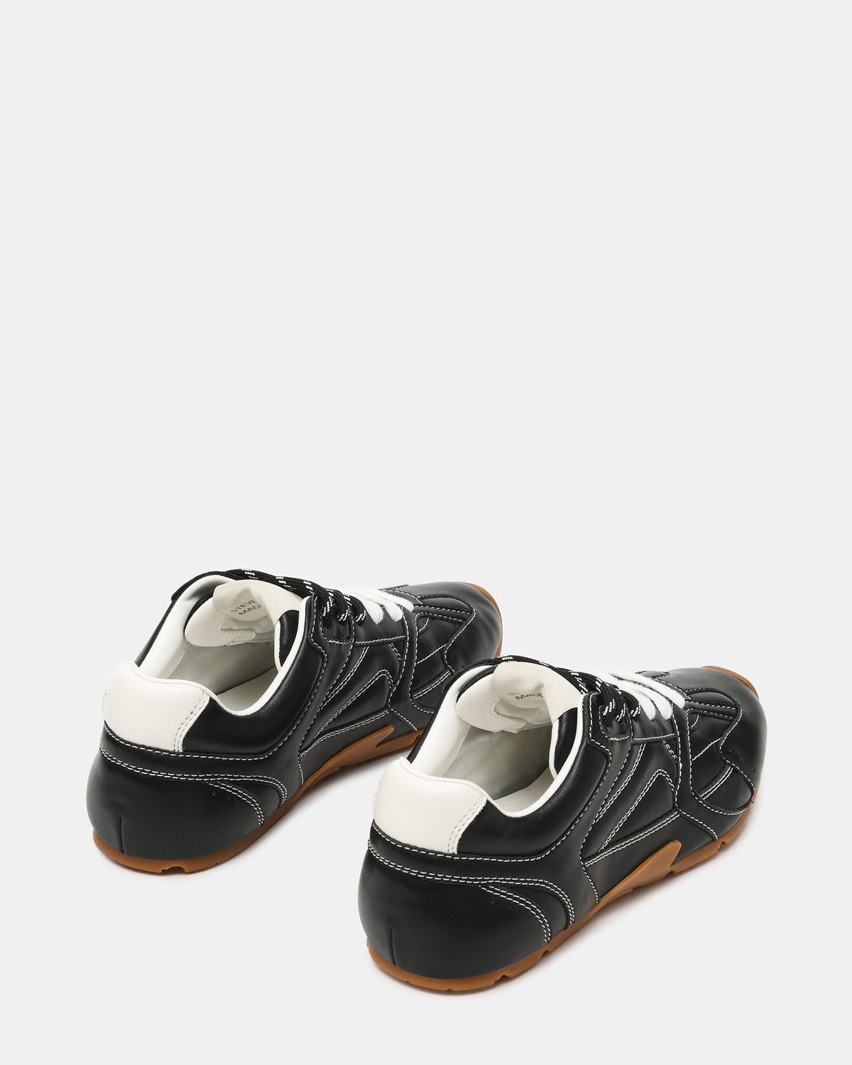 AZIEL Black Low-Top Lace-Up Women's Sneakers | Steve Madden