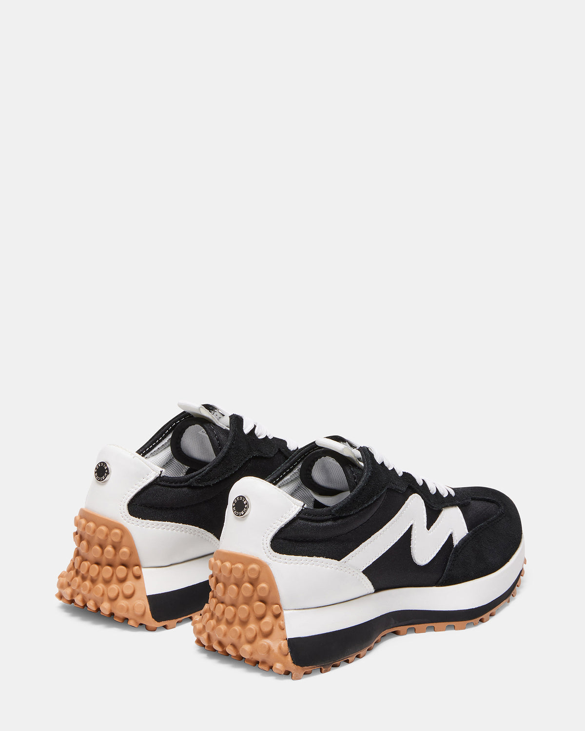 CAMPO Black/White Lace-Up Women's Sneaker | Steve Madden