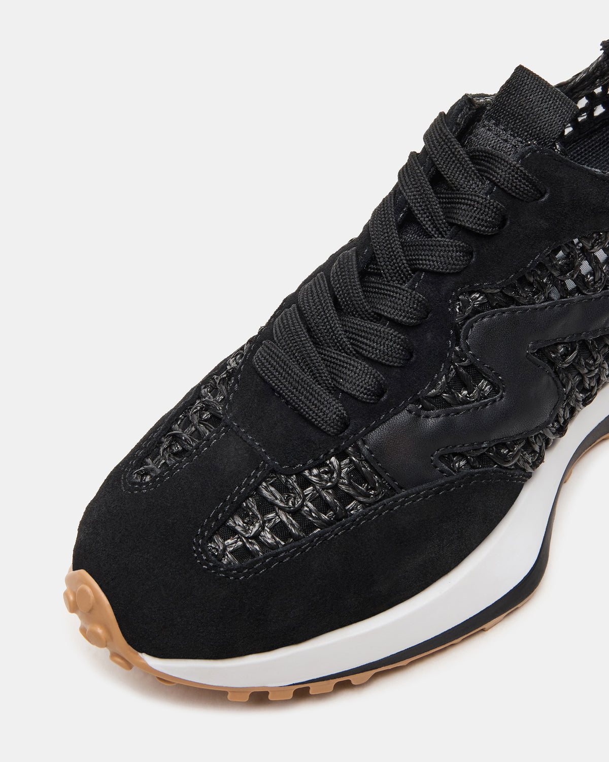 CAMPO Black/Beige Lace-Up Women's Sneaker | Steve Madden