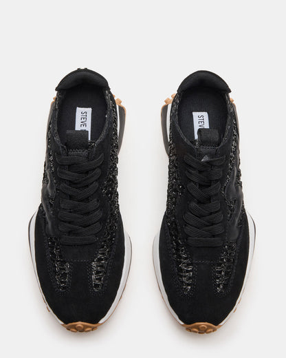 CAMPO Black/Beige Lace-Up Women's Sneaker | Steve Madden