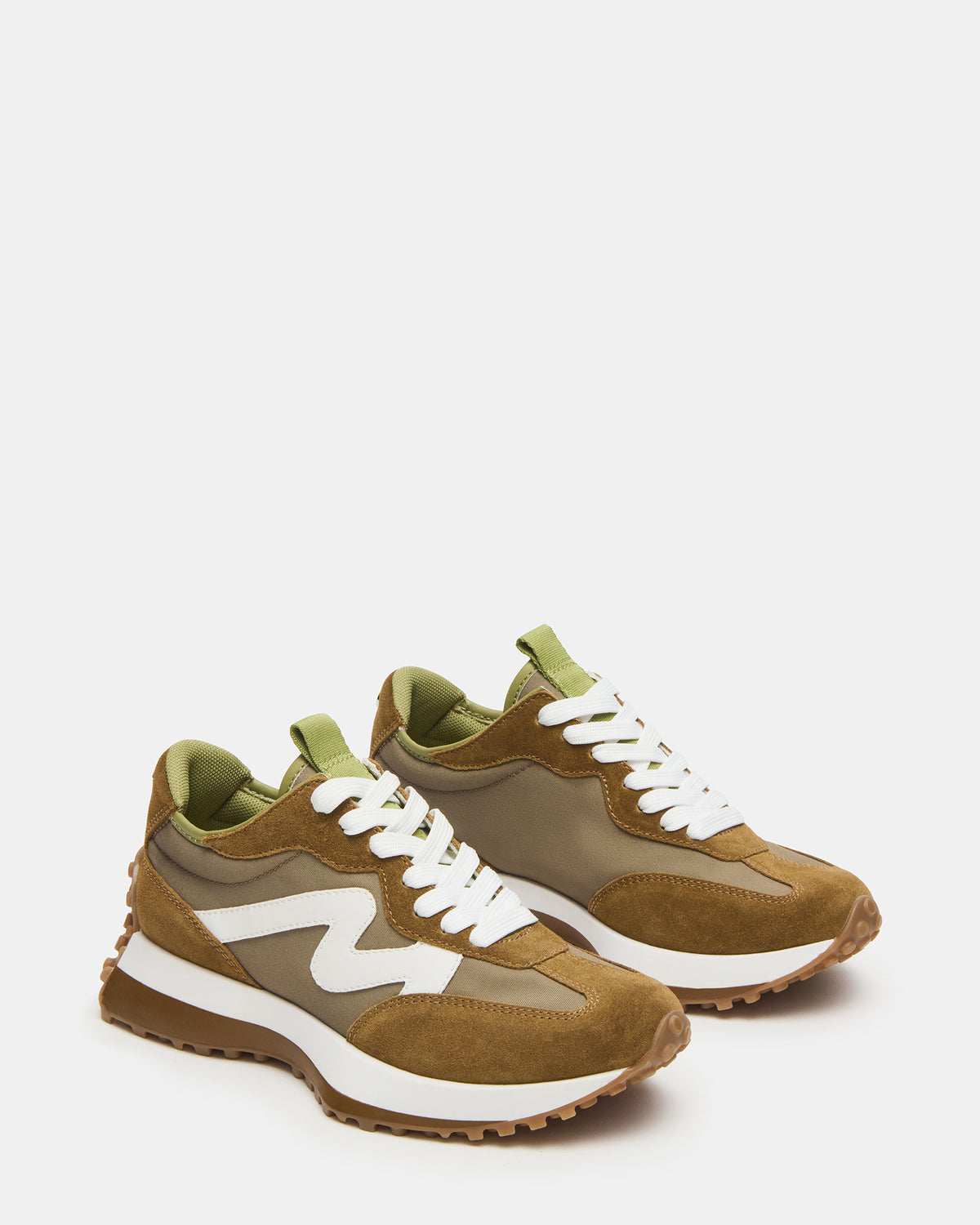 CAMPO Olive Multi Lace-Up Women's Sneaker | Steve Madden