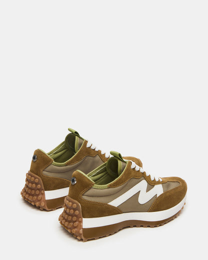 CAMPO Olive Multi Lace-Up Women's Sneaker | Steve Madden