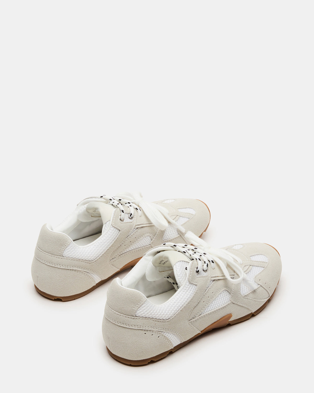 AZIEL White Low-Top Lace-Up Women's Sneakers | Steve Madden