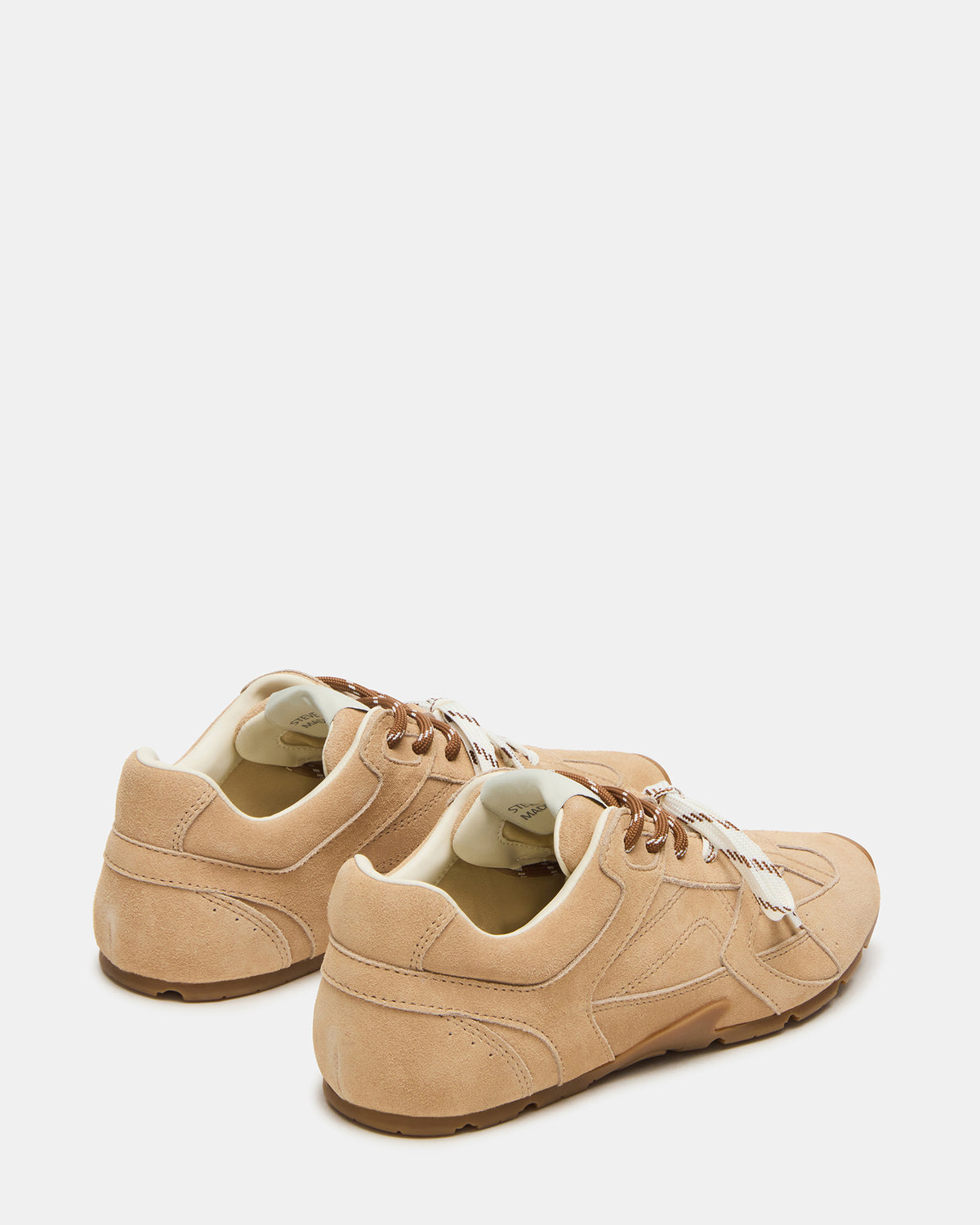 AZIEL Sand Suede Low-Top Lace-Up Women's Sneakers | Steve Madden