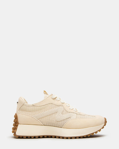 CAMPO Natural Raffia Lace-Up Women's Sneaker | Steve Madden