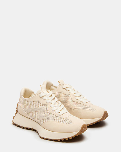 CAMPO Natural Raffia Lace-Up Women's Sneaker | Steve Madden