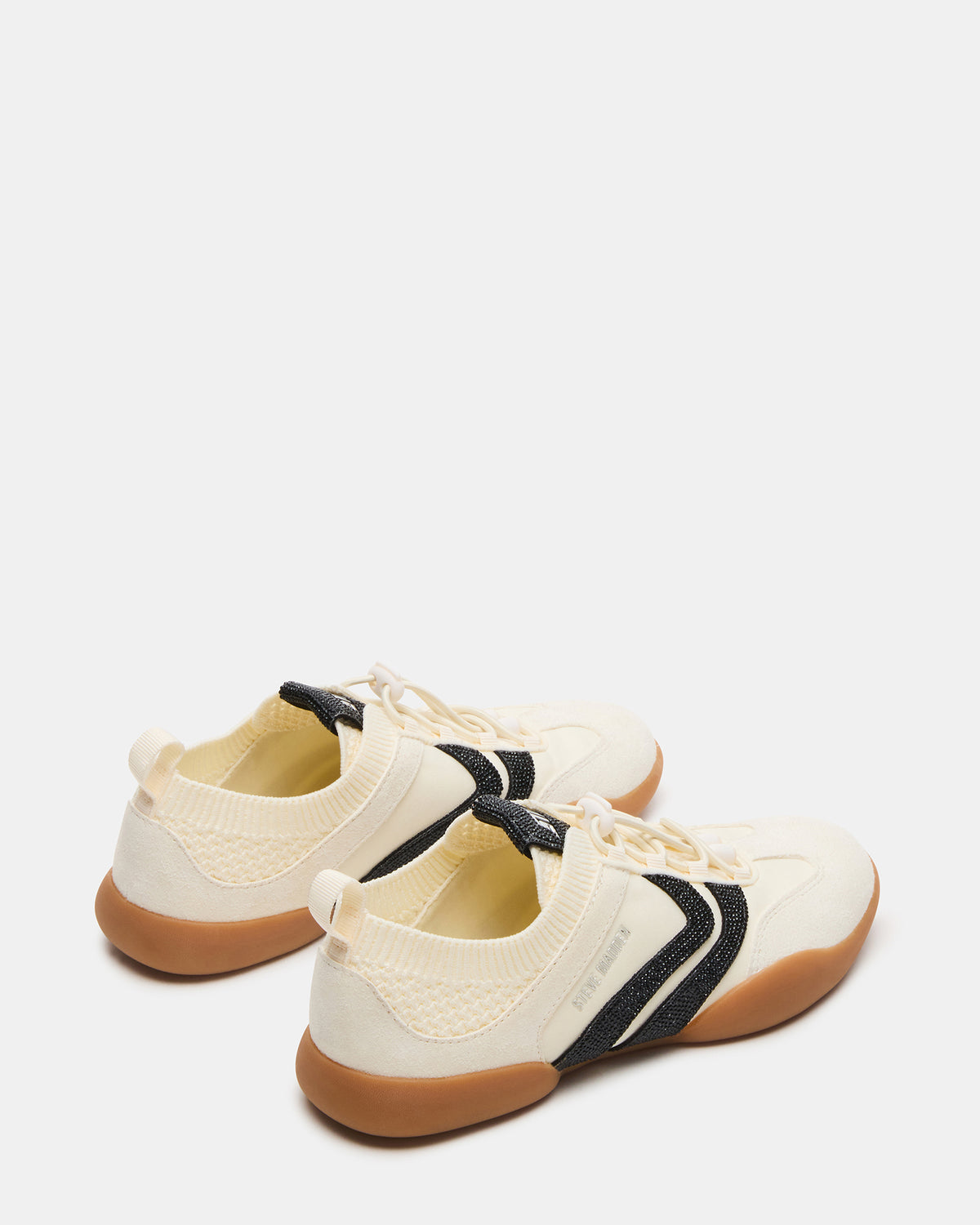 REBOOT Bone Rhinestones Low-Top Lace-Up Women's Sneaker | Steve Madden
