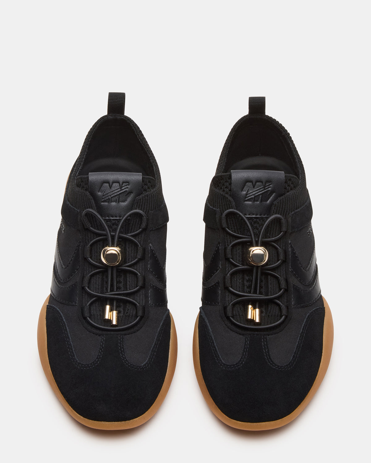 REBOOT Black Glitter Black Low-Top Lace-Up Women's Sneaker | Steve Madden