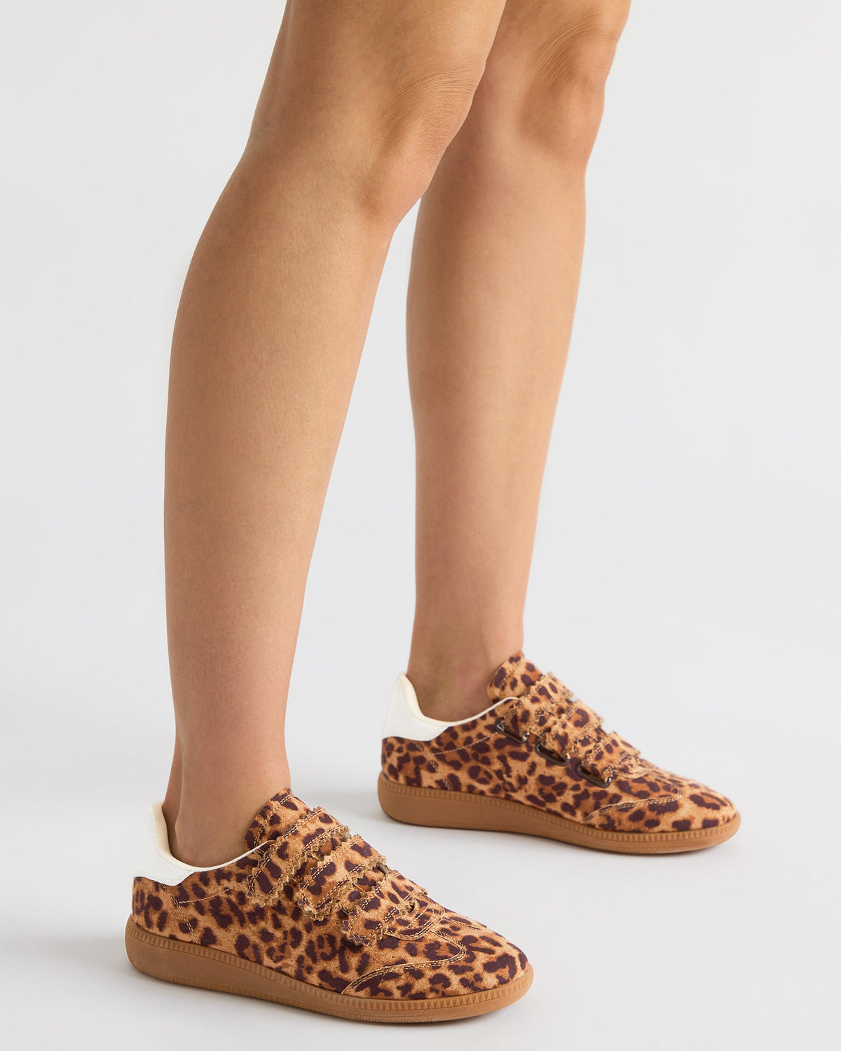 MOMENTUM Leopard Velcro Low-Top Women's Sneakers | Steve Madden