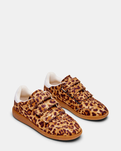 MOMENTUM Leopard Velcro Low-Top Women's Sneakers | Steve Madden