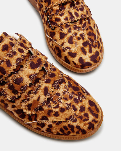 MOMENTUM Leopard Velcro Low-Top Women's Sneakers | Steve Madden