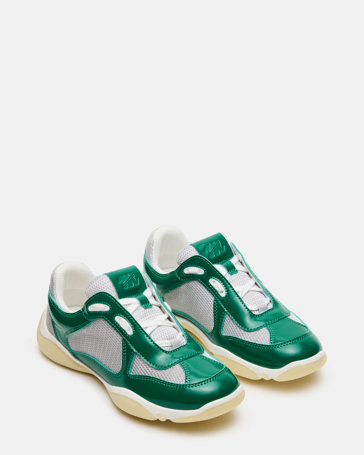 DUSTIN Green Mesh Lace-Up Low-Top Women's Sneaker | Steve Madden