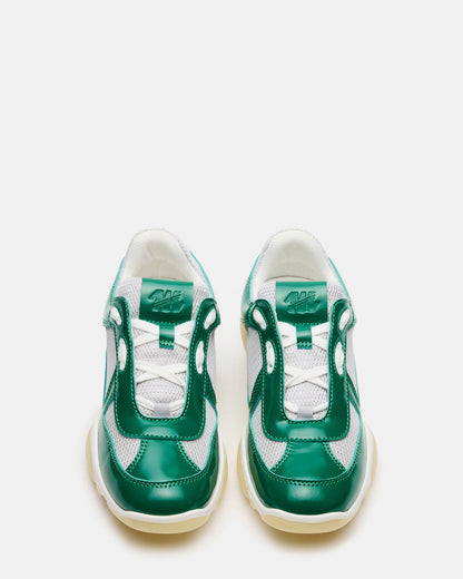 DUSTIN Green Mesh Lace-Up Low-Top Women's Sneaker | Steve Madden