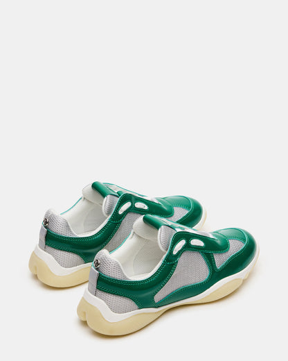 DUSTIN Green Mesh Lace-Up Low-Top Women's Sneaker | Steve Madden
