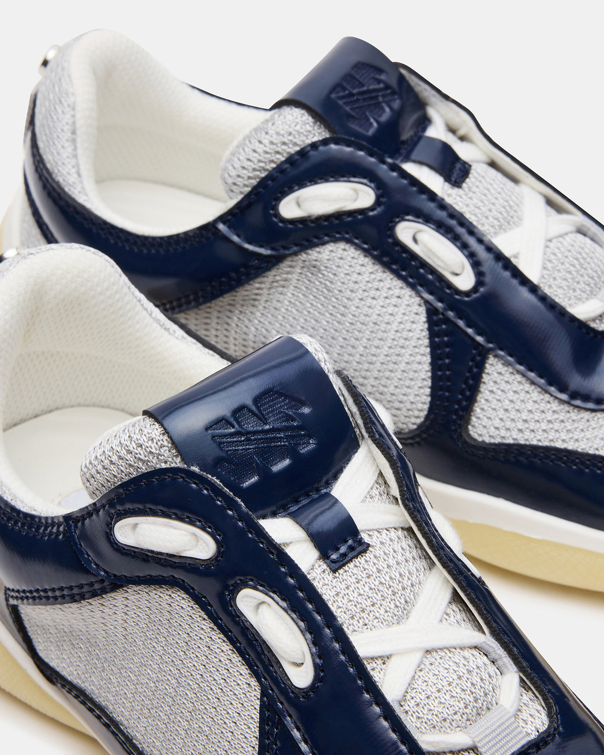 DUSTIN Navy Mesh Lace-Up Low-Top Women's Sneaker | Steve Madden