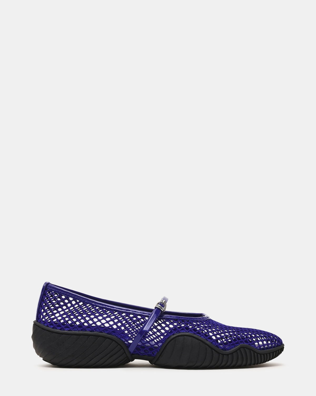 VICKEE Blue Mesh Mary Jane Buckle Chunky Sole Ballet Women's Sneaker | Steve Madden