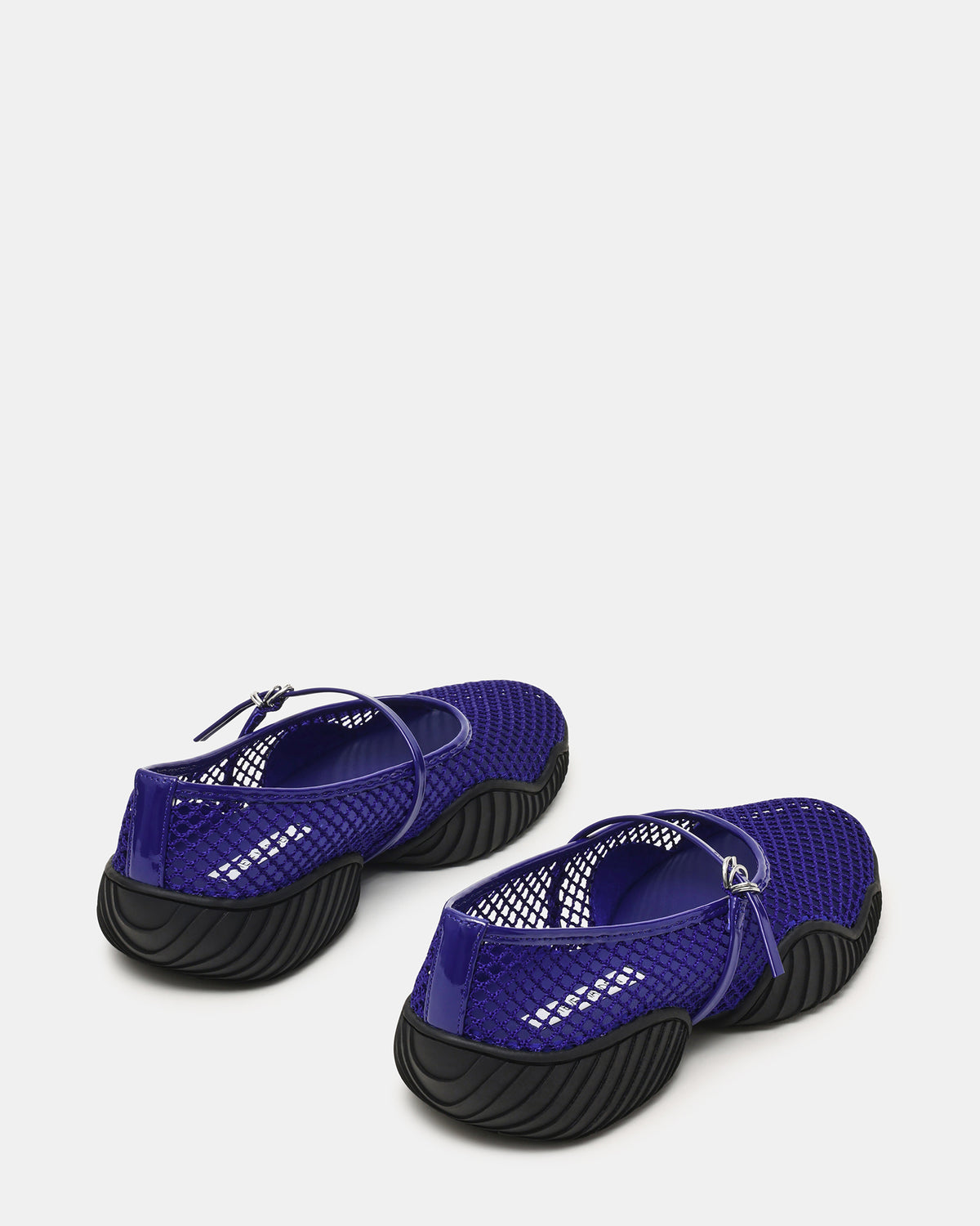 VICKEE Blue Mesh Mary Jane Buckle Chunky Sole Ballet Women's Sneaker | Steve Madden