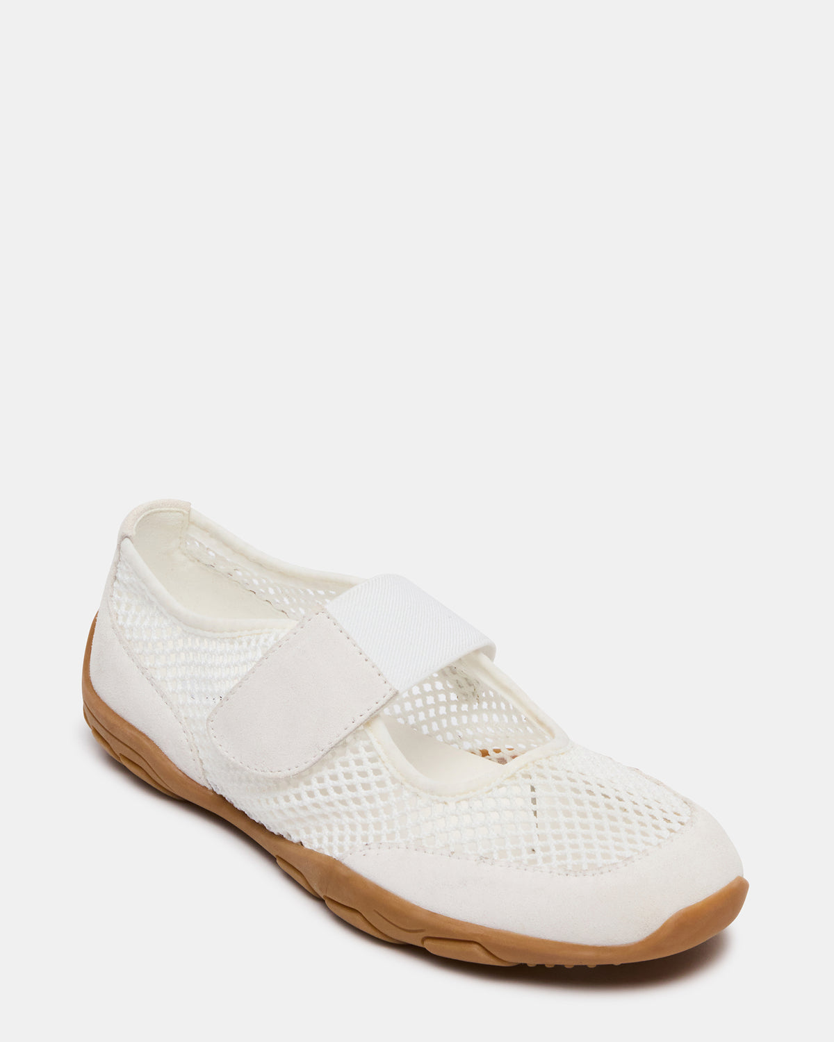 BANKS White Mesh Velcro Mary Jane Women's Sneaker | Steve Madden