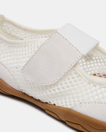 BANKS White Mesh Velcro Mary Jane Women's Sneaker | Steve Madden