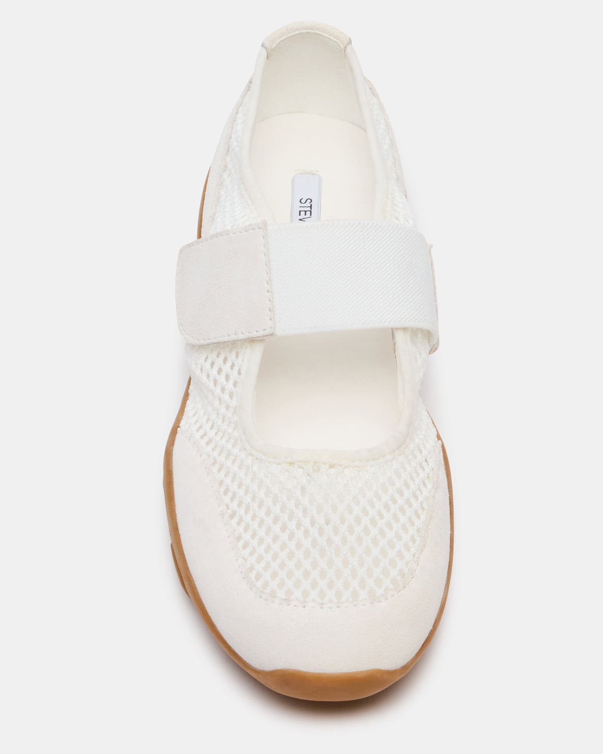 BANKS White Mesh Velcro Mary Jane Women's Sneaker | Steve Madden