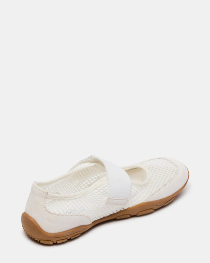 BANKS White Mesh Velcro Mary Jane Women's Sneaker | Steve Madden