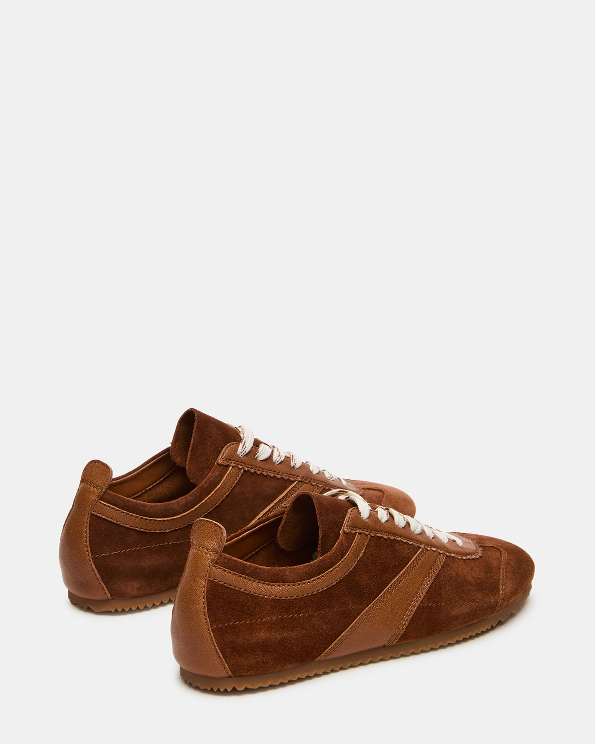 JAYE Chestnut Suede Low-Top Lace-Up Women's Sneaker | Steve Madden