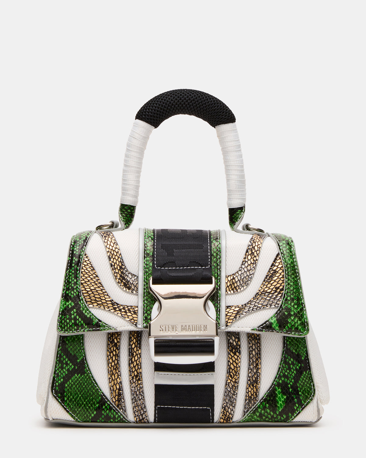 VIPER SNEAKER & DIEGO BAG GREEN METALLIC BUNDLE | Steve Madden