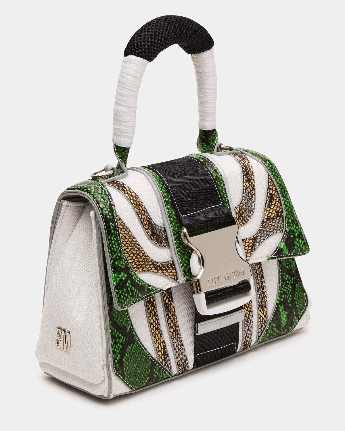 VIPER SNEAKER & DIEGO BAG GREEN METALLIC BUNDLE | Steve Madden