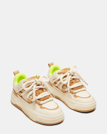 BOOMER Tan Multi Platform Chunky Sneaker | Women's Sneakers | Steve Madden