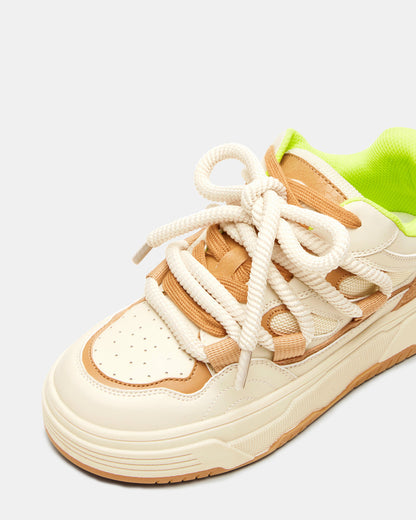 BOOMER Tan Multi Platform Chunky Sneaker | Women's Sneakers | Steve Madden