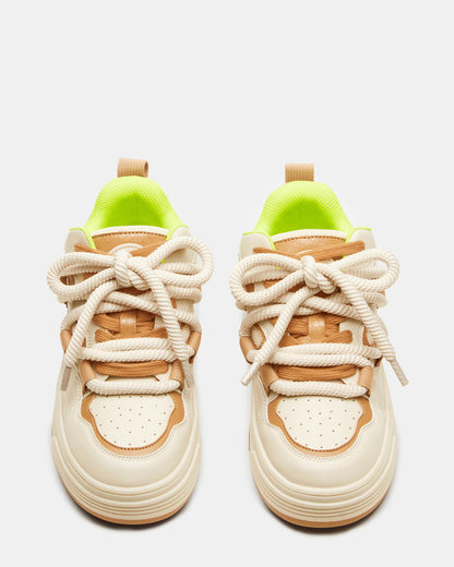 BOOMER Tan Multi Platform Chunky Sneaker | Women's Sneakers | Steve Madden