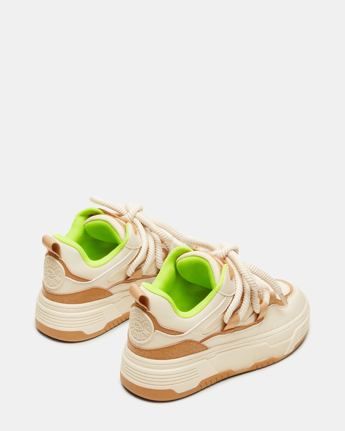 BOOMER Tan Multi Platform Chunky Sneaker | Women's Sneakers | Steve Madden
