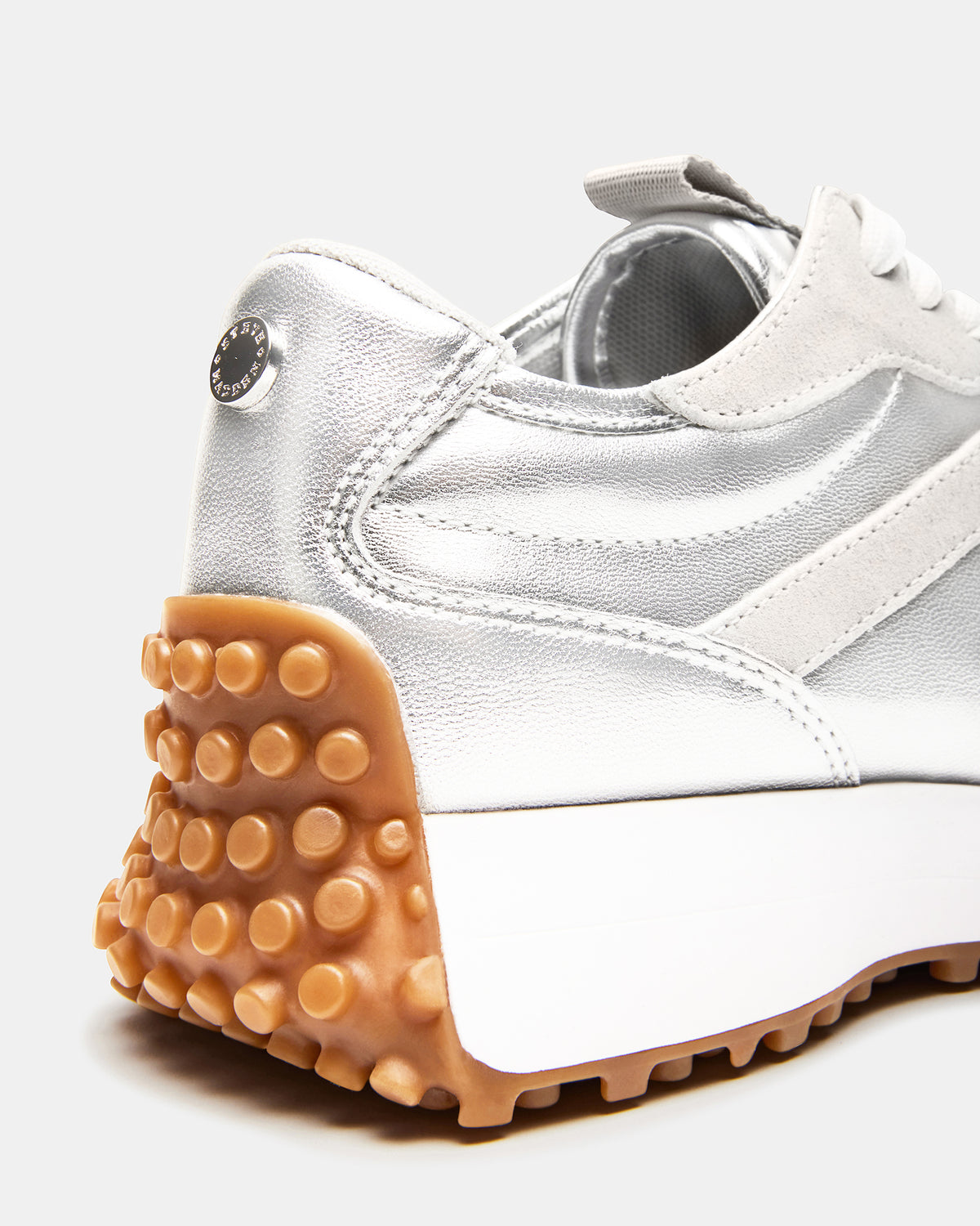 CAMPO Silver Lace-Up Women's Sneaker | Steve Madden